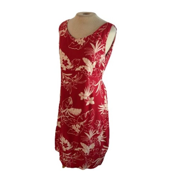 Tori Richard Dresses & Skirts - Tori Richard Hawaiian Aloha Print Mini Dress Red